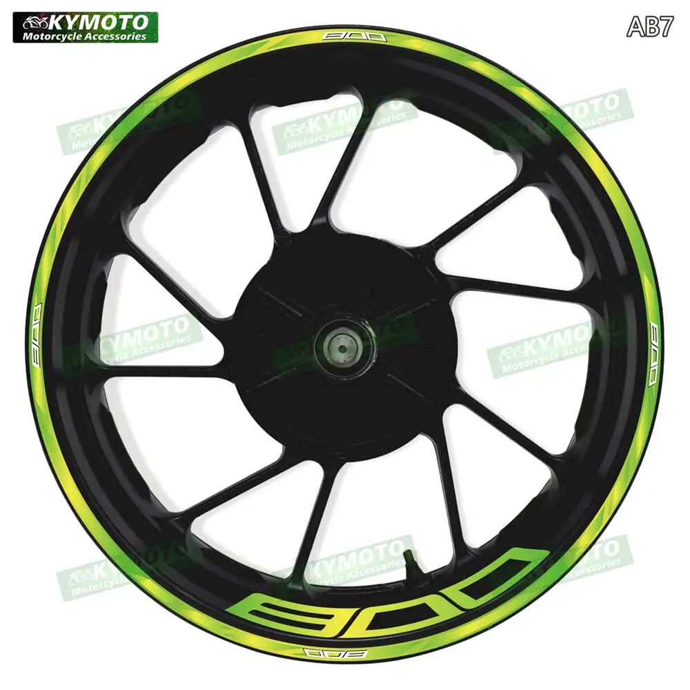 

Наклейки на переднее и заднее колеса 17 дюймов для мотоцикла Z800, градиентные светоотражающие наклейки на обода колес