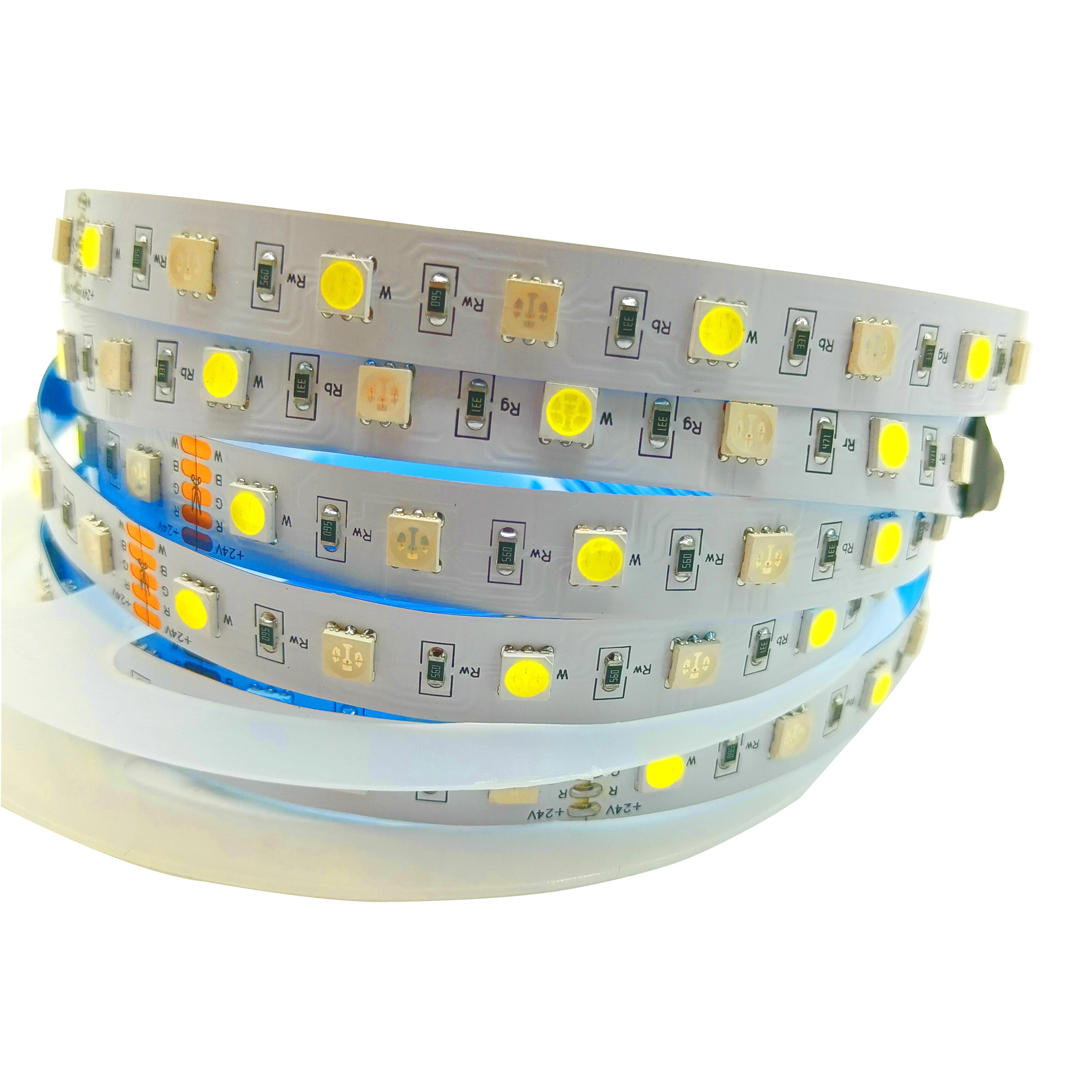 DC 12 V 24 V 5050 RGB-LED-Lichtleiste, wasserdicht, 5 m, 300 LEDCCT, RGBCCT, RGBW, RGBWW, weiß, warmweiß, LED-Lichtleiste, flexibel