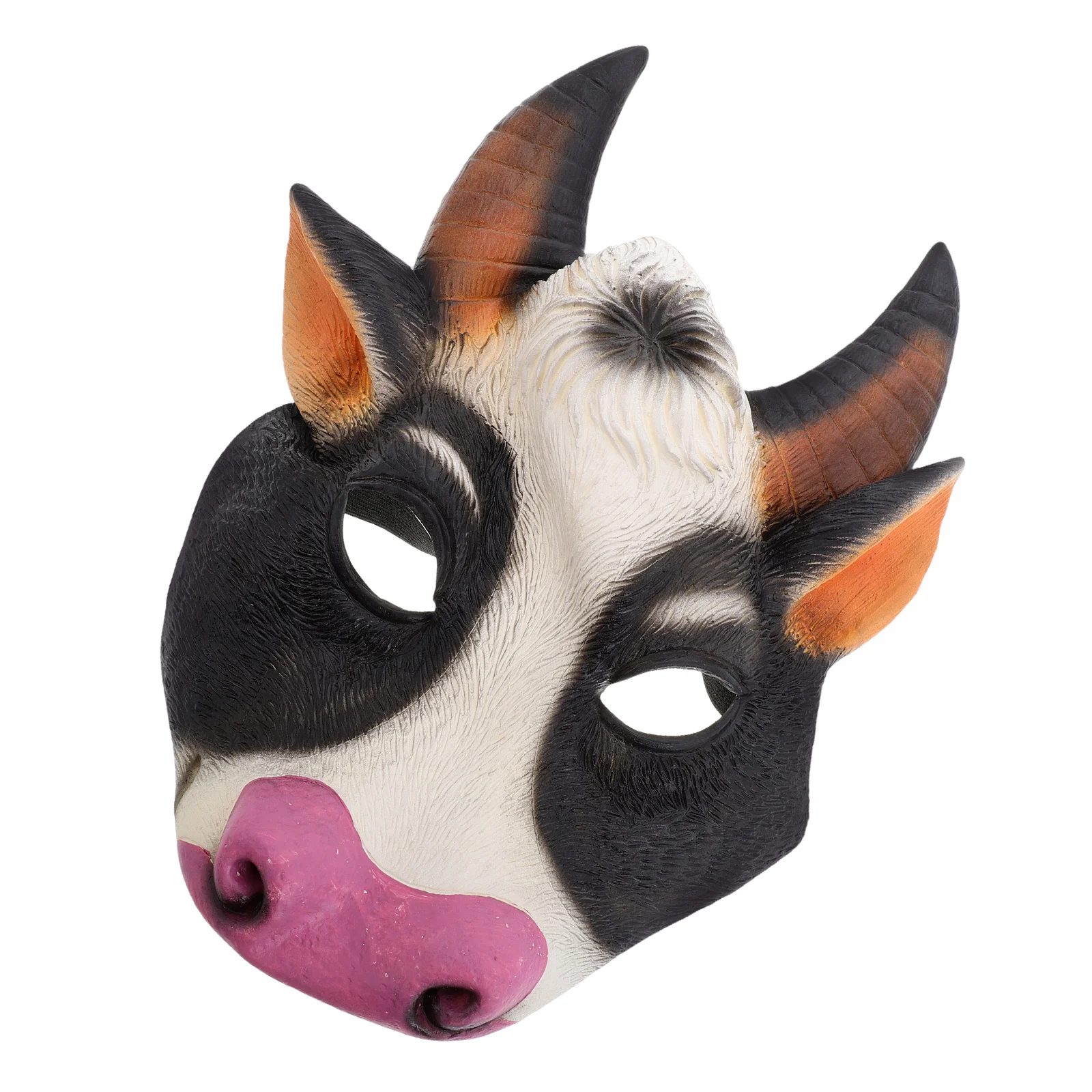 

Cow Halloween Animal Face Party Costume Accessory Festival Dress Up Scary Masquerade Adult Reusable Lightweight Headgear Photo