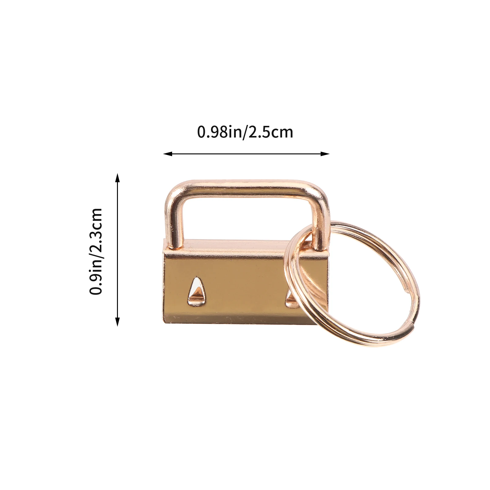 

Webbing Clamp Fob Chain Keys Suitcase Lanyard Hardware Wrist Band Keychain Metal Wristlet Key Fob Durability Strong Anti Rust