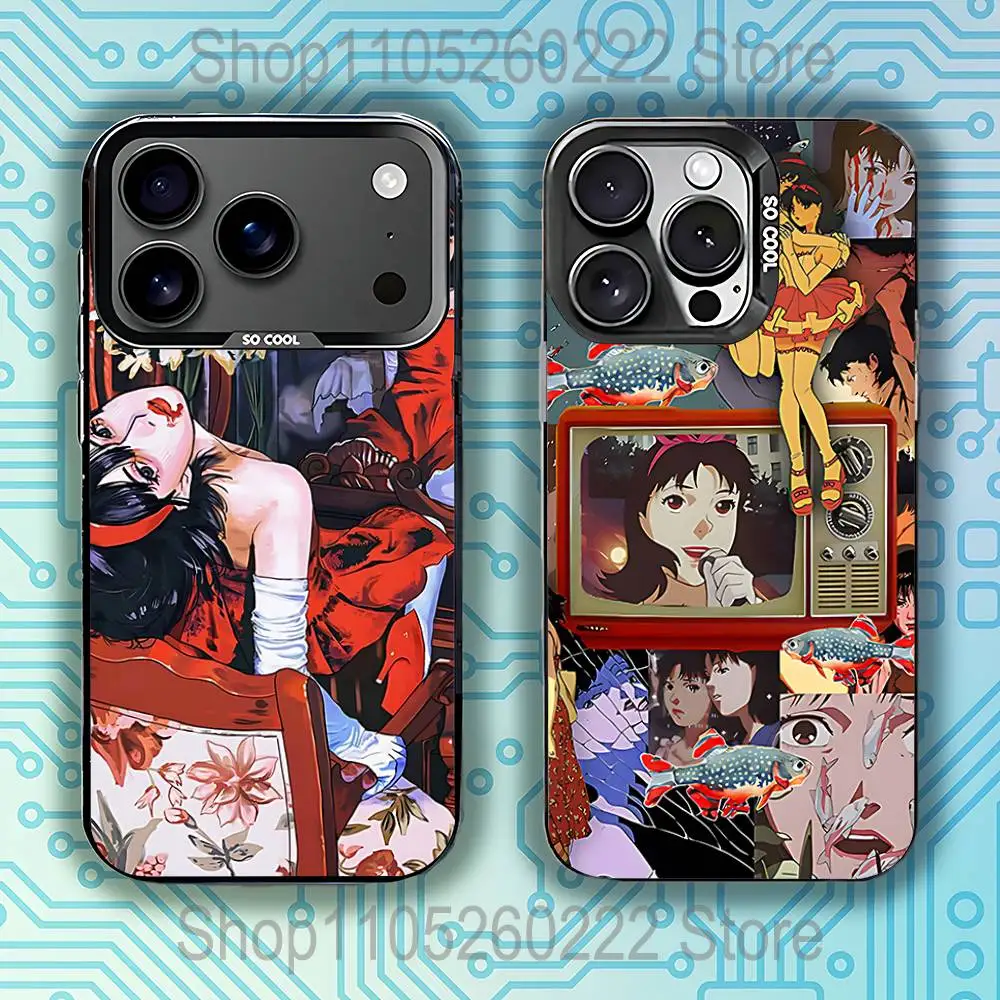 

Perfect Blue Anime Phone Case For iPhone 17,16,15,14,13,12,11,Pro,Max,Plus,E,Air,Mini Black Tpu IMD Cover