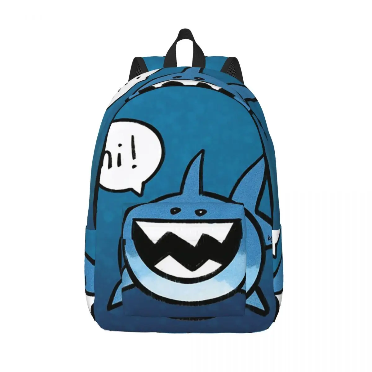 

Hi! Shark! Backpack Student Boys Girls BookBag Children School Bag Laptop Shoulder Bags for Men Women