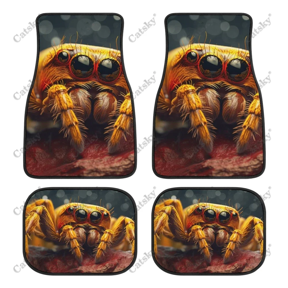 

Spider With Black Eyes Car Auto Floor Mats Carpet, Customized Car Floor Mats All Weather Automotive Floor Pad Stylish