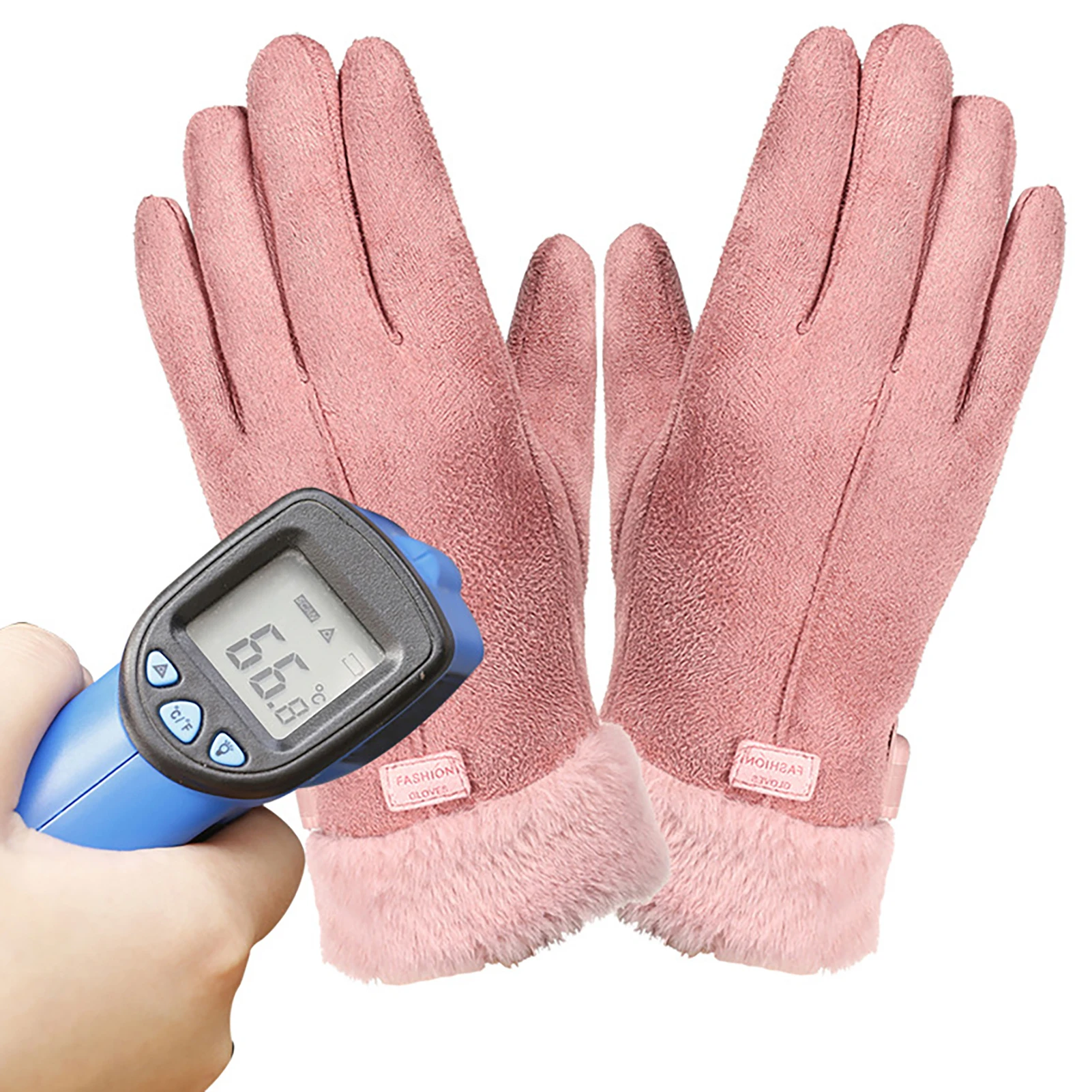 Women's Electric Heated Gloves Soft Fleece Lining and Long-Lasting Warmth for Outdoor Climbing Cycling