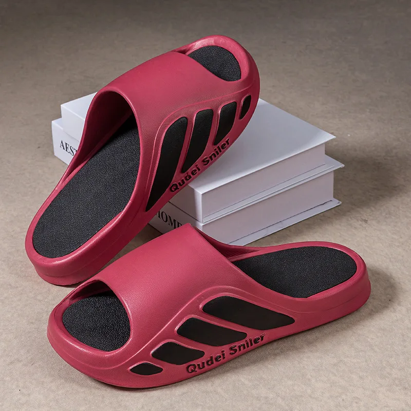 Men's Sport Slides Summer - Thick Sole Anti-Slip Outdoor Slippers, Comfortable Durable EVA Home Sandals, Odor-Free & No Noise view 5