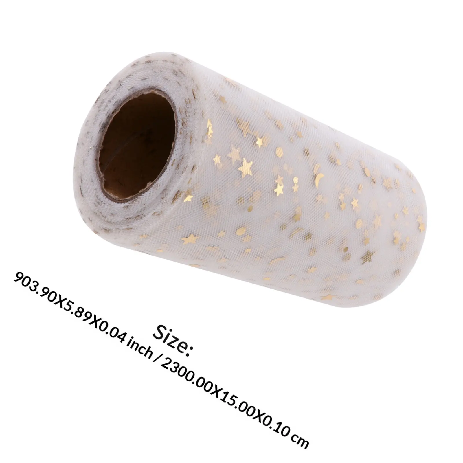 1 Roll Sparkling Stars Sequin Tulle Roll for Chair Sashes Table Decor Wedding Decoration DIY Craft Gift Wrapping Tulle Supplies