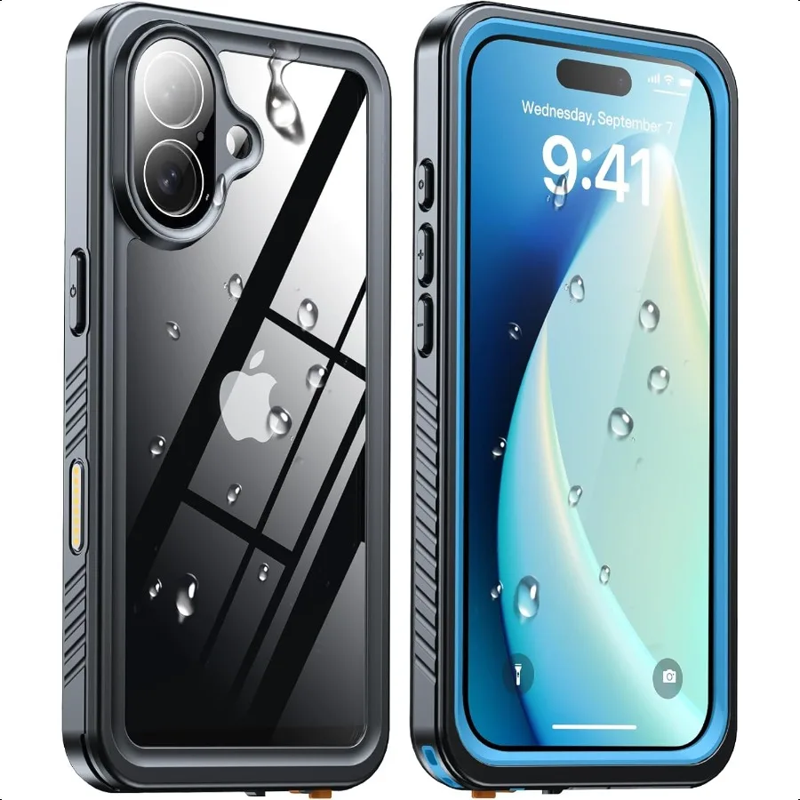 

ANTSHARE for iPhone 17 Case IP68 Waterproof Shockproof Case [Builtin Screen Protector] 12 FT Military Dropproof Full Body Heavy