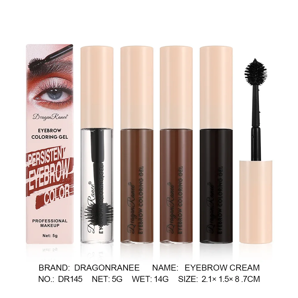 Gel per sopracciglia trasparente impermeabile ad asciugatura rapida Tinta naturale per styling a lunga durata per sopracciglia definite Trucco cosmetico