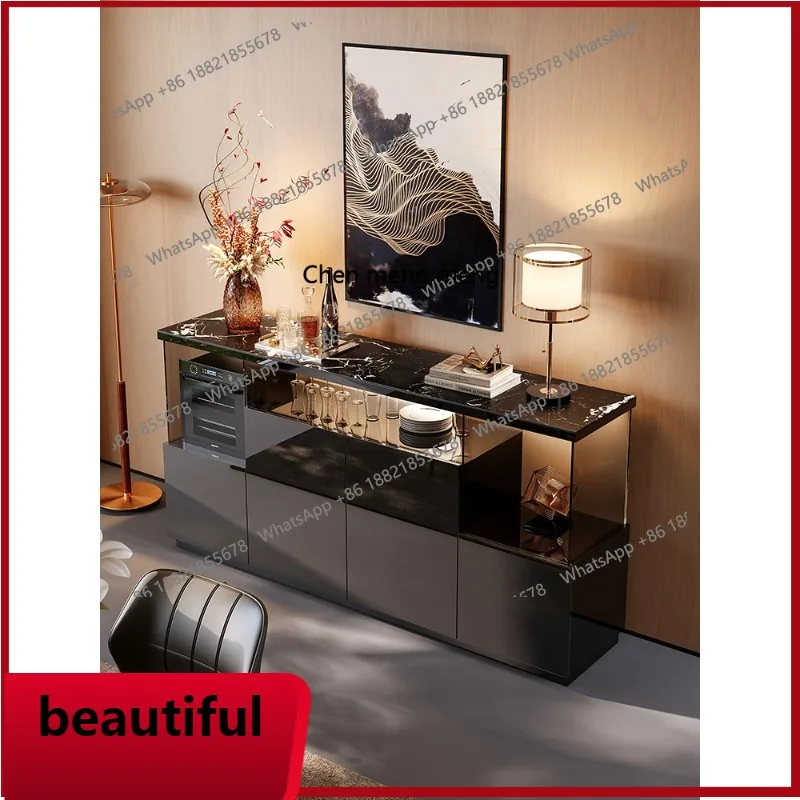 

X Solid wood porch locker, living room storage against the wall, new minimalist tea cabinet