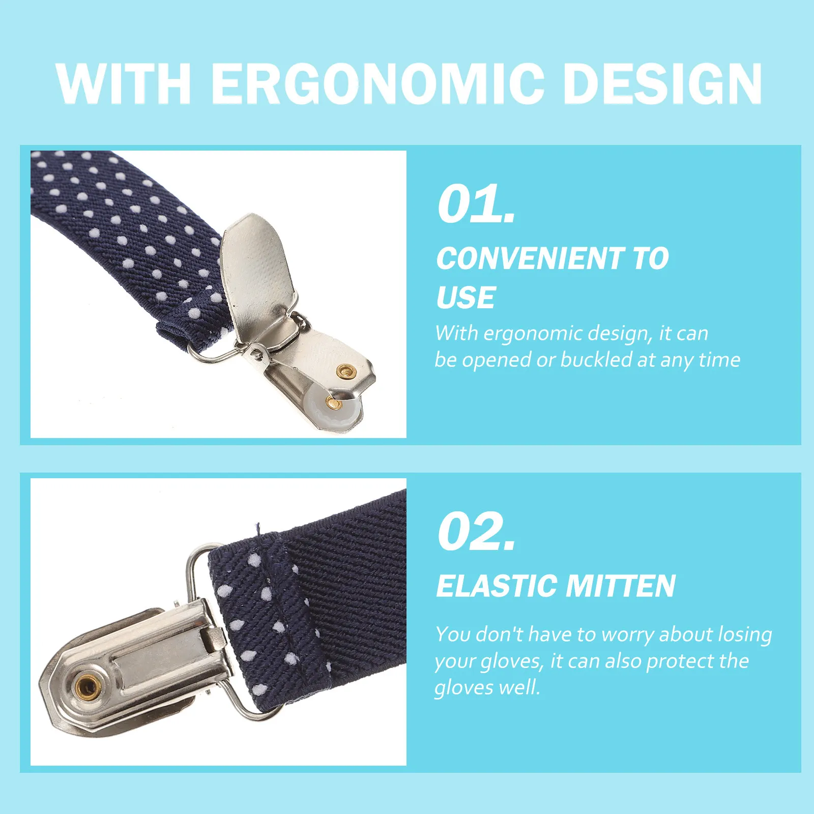 

4 шт. детских зажимов для перчаток, нескользящие зажимы для зимних варежек, прочные, многоразовые, с удобной конструкцией для легкого открывания, обеспечивают надежное крепление перчаток во время игр.