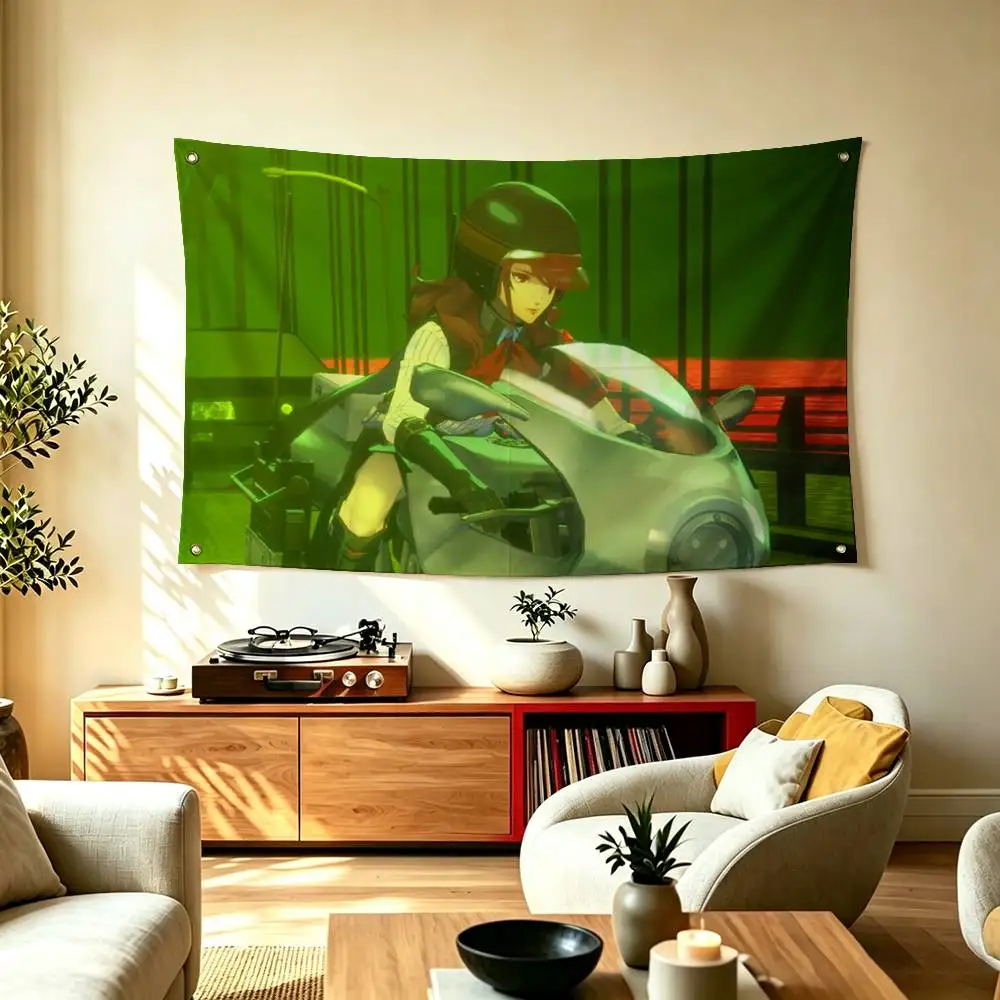 M-Mitsuru Kirijo p-Persona 3 Flag Suitable For Party Club Outdoor Interior Wall Decoration Banner Fans Gift