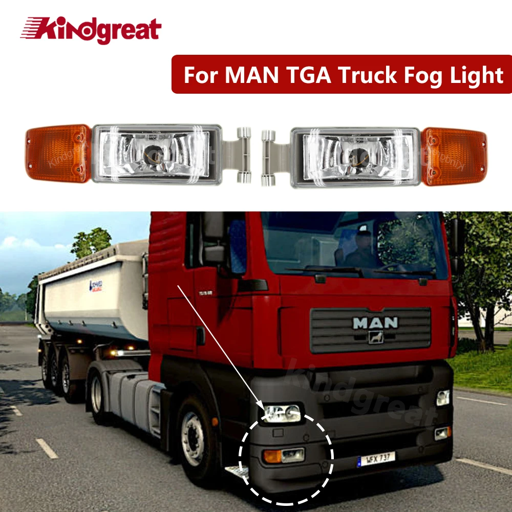 

1PCS Truck Fog Lamp Light 81253206112 81253206092 81253206111 81253206091 For TGA MAN European Truck Body Parts