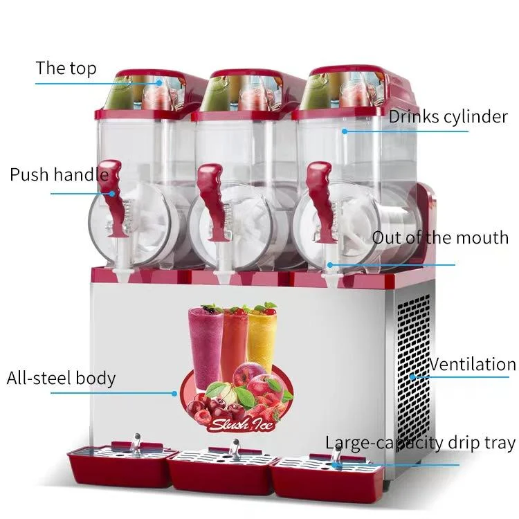 

Commercial Slush Machine Frozen Drink Slushy Maker Margarita Machine for Bar Cafe Shop