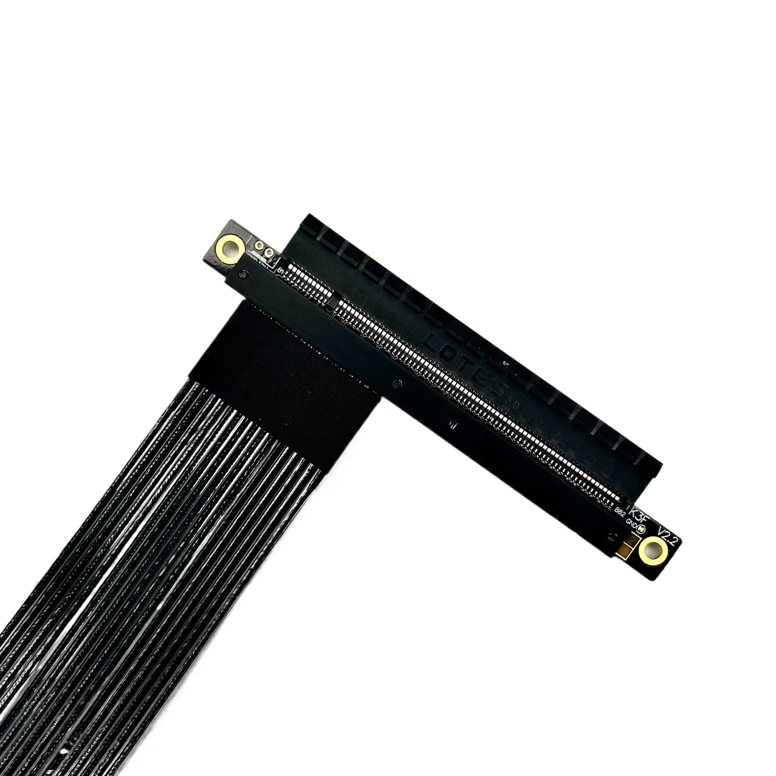 ADT-Link K23MF-BK-PW PCIe Gen5 5.0 x4 to x16 High-Speed  GPU Extension Cable Graphic Card Riser Adapter with Bracket Extended 1U