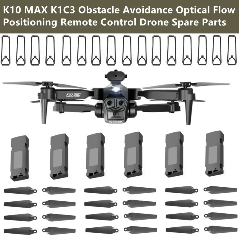 K10 MAX K1C3 bezszczotkowy pilot zdalnego sterowania zdalnie sterowany dron Quadcopter części zamienne 3.7V 1800Mah akumulator/śmigło/rama