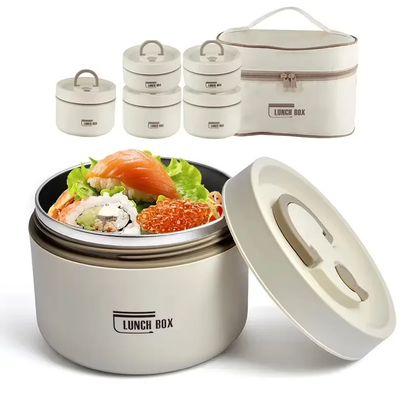 

Office Students 304 Stainless Steel Insulated Lunch Box Rice Microwaveable Japanese Bento Box with Lid Lunch Box Insulation