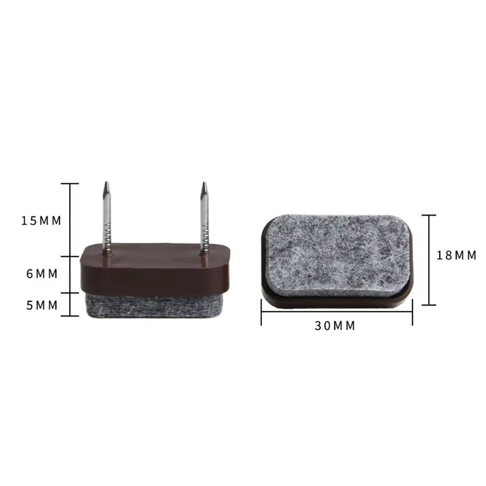 10pcs/set Practical DIY Felt Pads Moisture-proof Thicken Sofa Foot Nail Felt Plastic Scratch Protector Mat Furniture Accessory