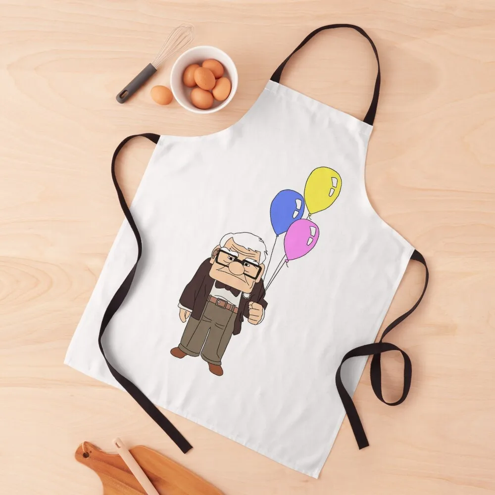 

carl fredricksen from Up Apron Hairdressing Hairdresser Accessories Chef Accessory Customizable Apron