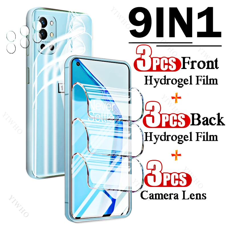 9in1 Full Cover Front Back Hydrogel Film for OnePlus 9R LE2101 6.55