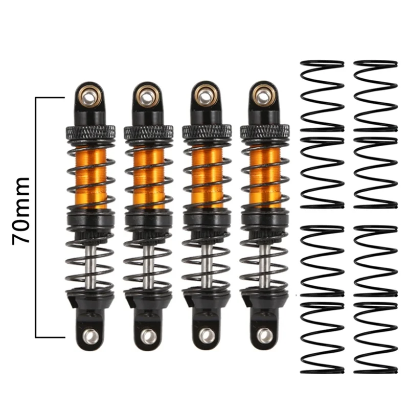 B78B-Metalen Schokdemper Olie Demper Voor 1/10 RC Crawler Auto Axiale SCX10 90046 RBX10 Traxxas TRX4
