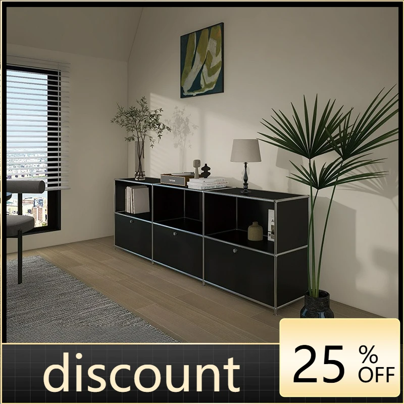 

LTT creative iron metal cabinet stainless steel module combination chest bedroom