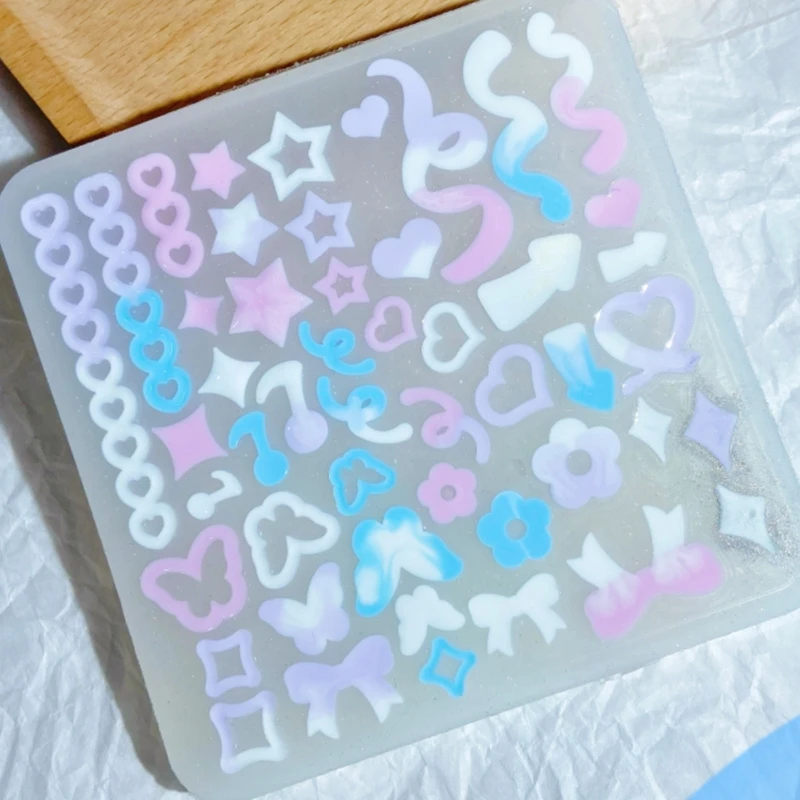 Resina balançando copo molde de silicone molde de fundição resina cola epoxy movediça molde oco para chaveiro pingente jóias fazendo 55ka