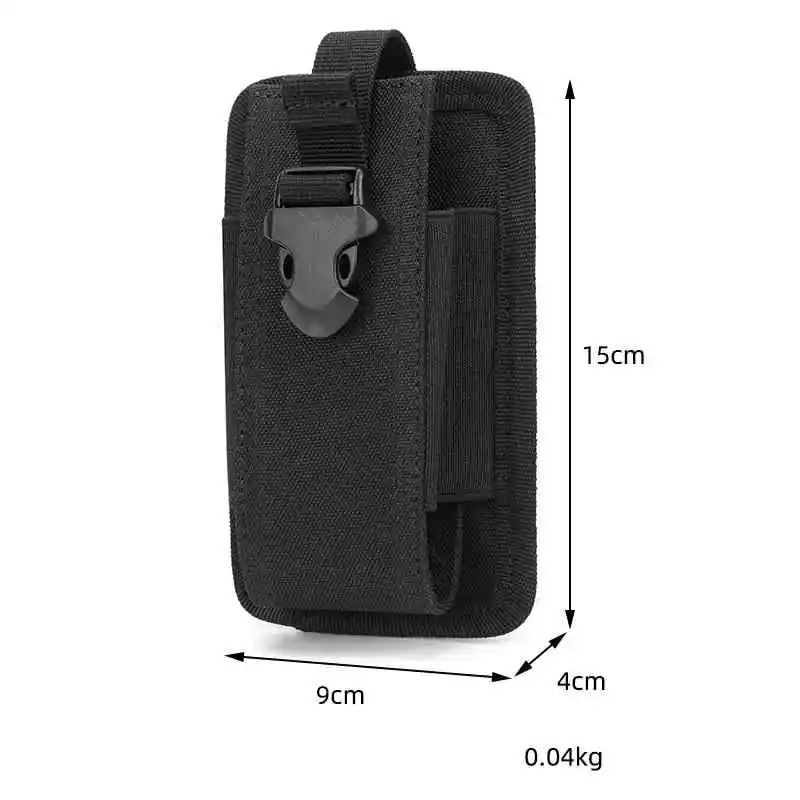 Tactical Walkie-talkie Pouch Combat Molle Radio Holder Holster Case Bag Hunting Intercom Bag Interphone Pouch