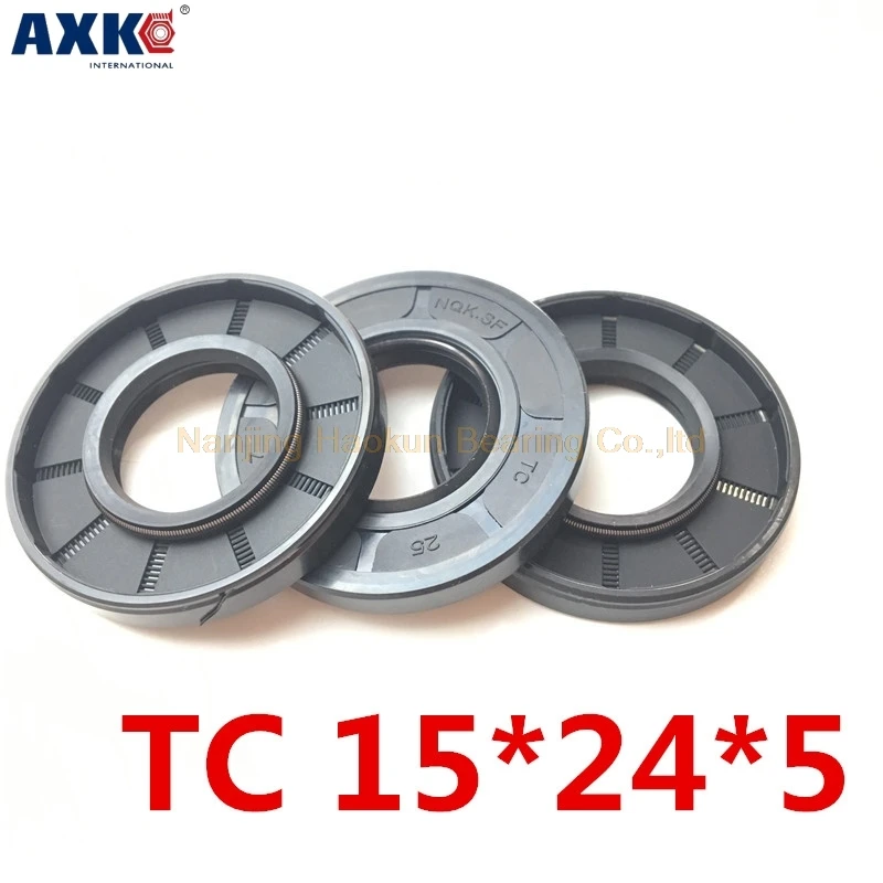 10pcs AXK 15X24X5 TC15X24X5 NBR Skeleton Oil Seal 15*24*5 Seals AXK High-Quality Seals Radial Shaft Seals