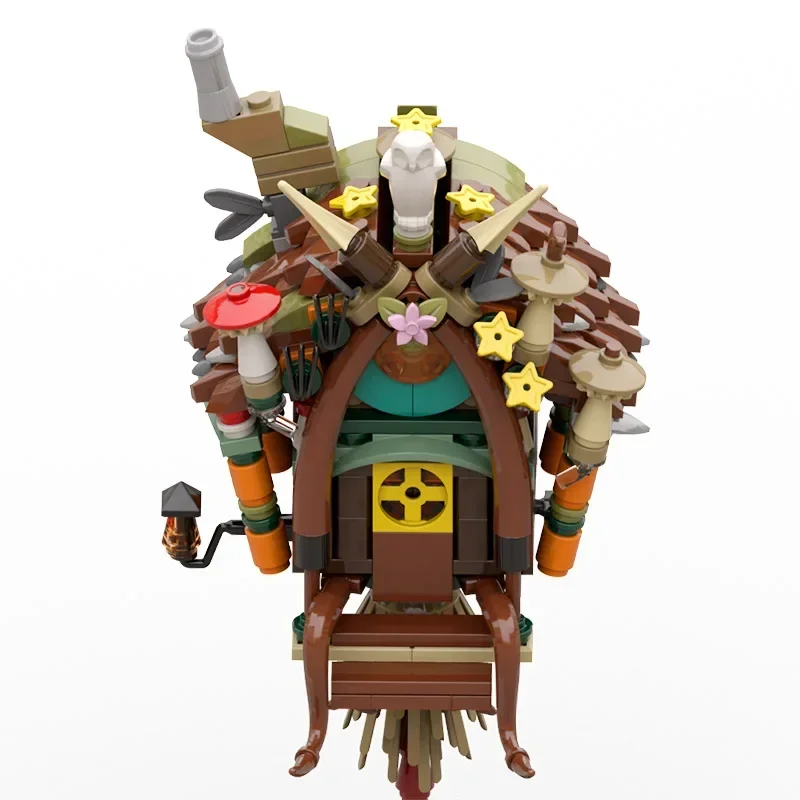 MOC Infamous Tree House สถาปัตยกรรมรุ่น Baba Yaga Hut ยาย Jaga ไก่ขา House Building Block ชุด DIY ของเล่นเด็กของขวัญ