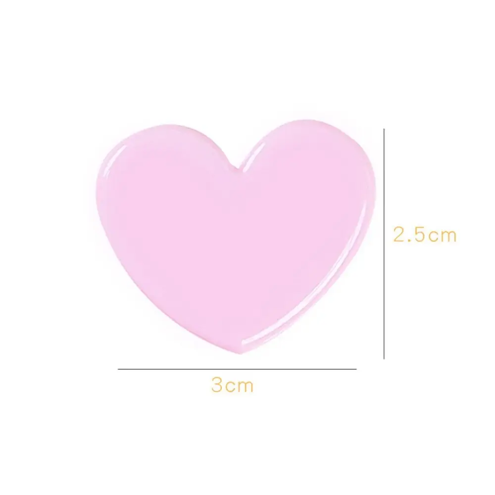 10PCS Portable Mini Love Clip Cute Plastic Label Clip Color Transparency Simple Storage Folder Student