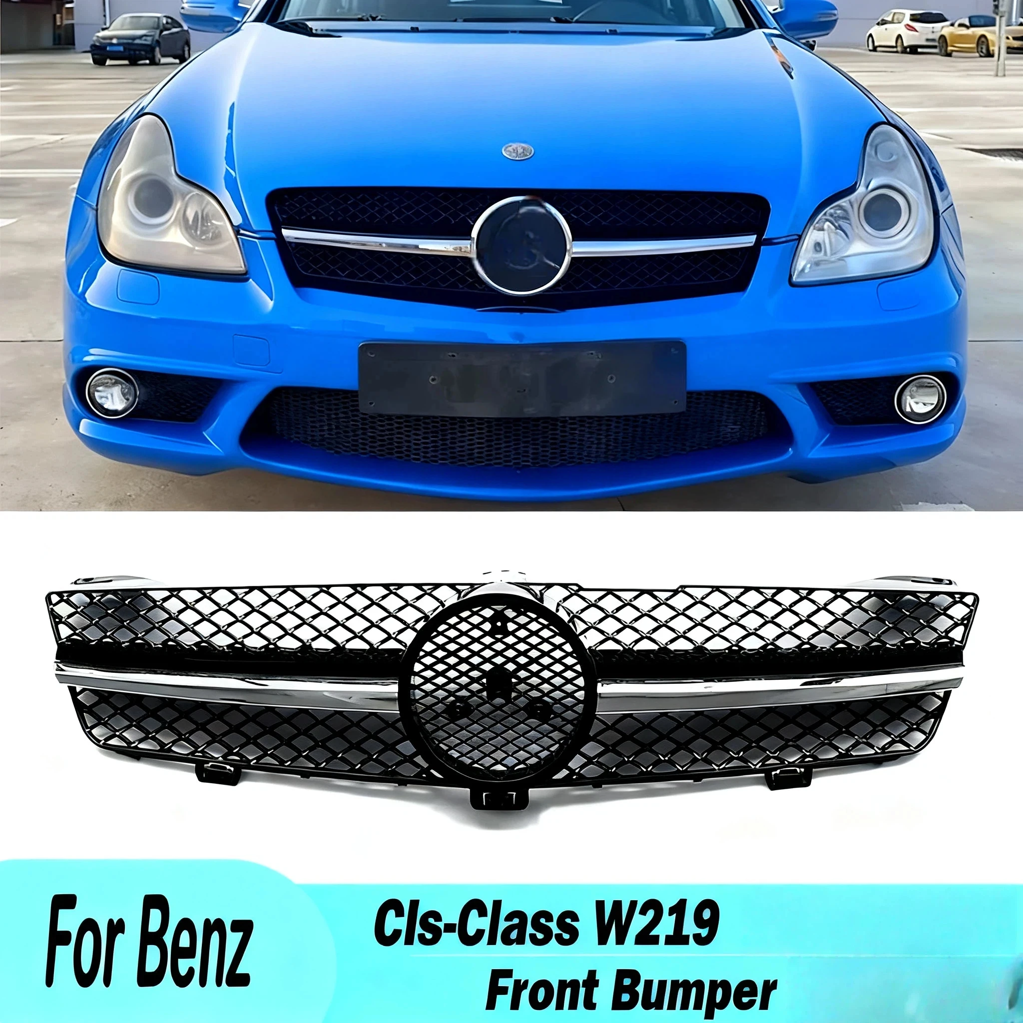 

Для Mercedes-Benz Cls-Class W219 CLS350 CLS500 CLS550 SLS600 CLS63 AMG 2009-2011 Автомобильный передний бампер, решетка капота