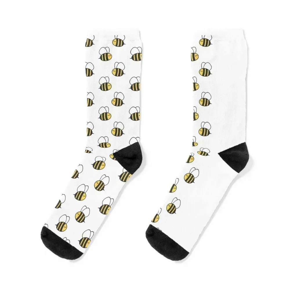 bee pattern Socks Soccer Rugby essential fashionable Luxury Woman Socks Men's