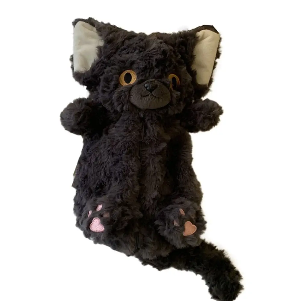 

Ins Long Tail Cat Doll Pencil Bag Plush Stuffed Cat Doll Stationery Bag Simulated Cartoon Cat Pen Pouch Children