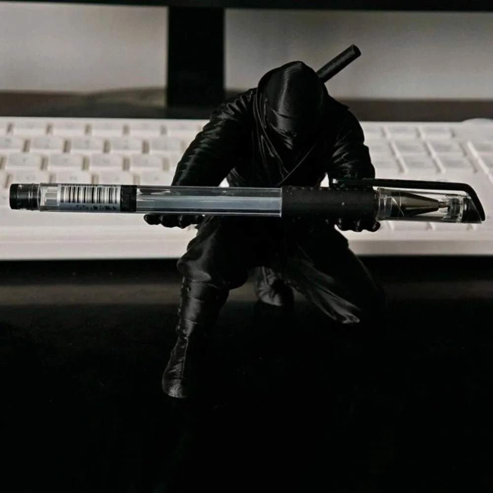 Exquisite Funny Ninja Ornaments Creative Decorations Pen Holder Multi-functional 3D Printing Warrior Ornaments Desk Decoration