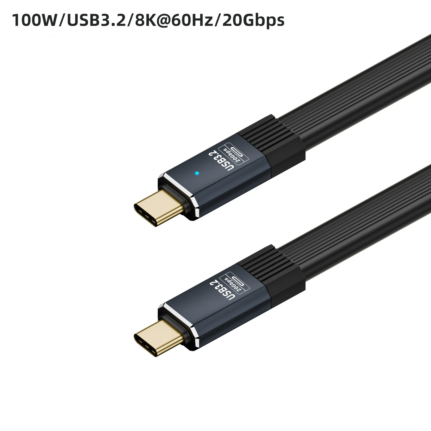 Type-c USB 3.2 20gbps Statisztikai adatok Vezeték Alatámaszt 8K kijelző USB C 5A 100W gyorsan töltés Csekély FPC Telefonzsinór számára Notebook Mozgékony telefont áram bankomat