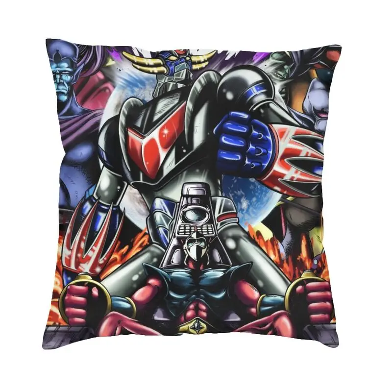 Modern Mazinger Z Mad Robot Sofa Cushion Cover Soft Grendizer Anime Manga   Pillow Case for Living Room Pillowcase