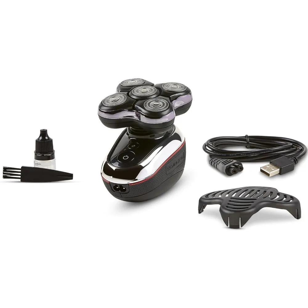 First wet-dry bald head electric shaver, Japanese steel blade, wireless charging, easy shaving, accurate dual-track head