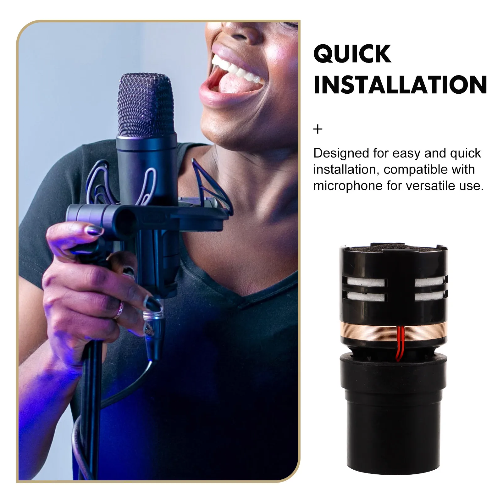 

Dynamic Microphone Capsule Cartridge Replacement Core Suitable for Recording Studio Ktv Concert Mic Core Supplies