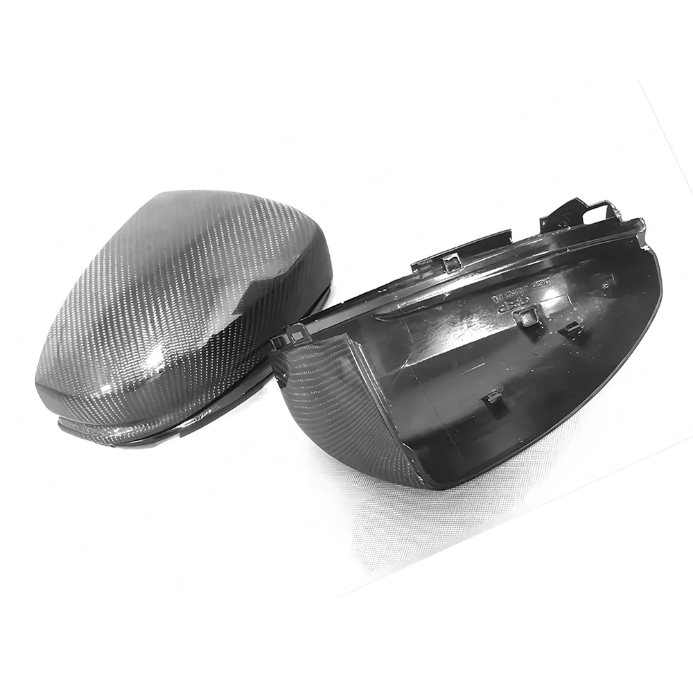 Replacement Rearview Side Mirror Covers Cap For 14-18 Honda MK5 FIT GM6 CITY GIENIA GJ6 Carbon Fiber Casing Shell