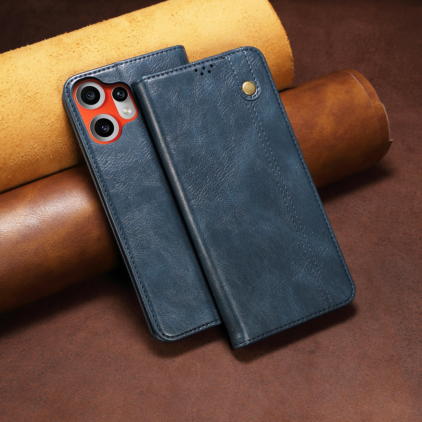 

Ультратонкий замшевый кожаный чехол-кошелек для Nothing CMF Phone 2Pro, слот для карт, подставка, магнитный чехол для телефона, защитная задняя сумка 2PRO