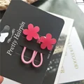 2pcs rose red floral