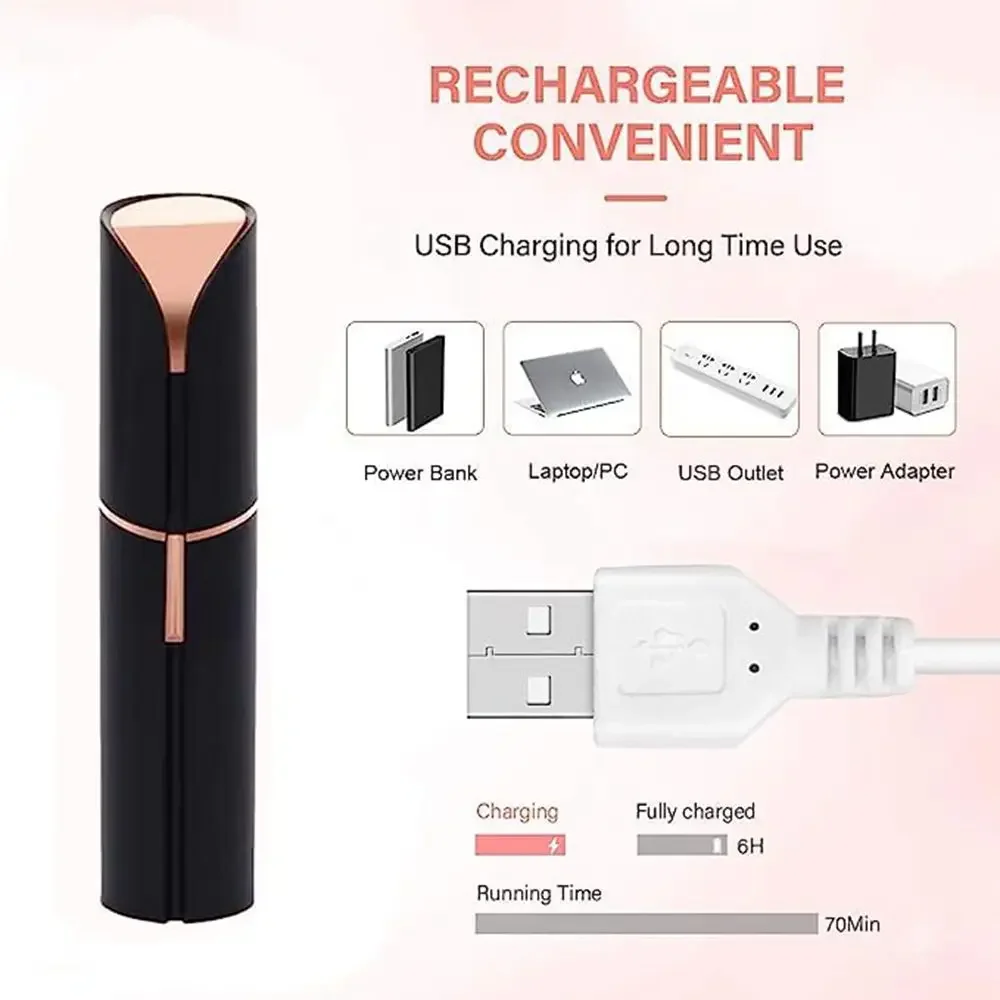 Portable Epilator Face Hair Removal Painless Facial Shaver Electric Trimmer Hair Remover Bikini Depilator Shaving Machine