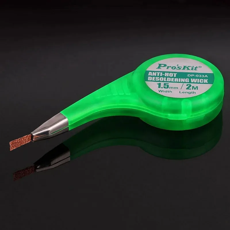 Imagem -05 - Solda Wick Removedor com Roda do Polegar Desoldering Trança Vácuo Distribuidor Pcs