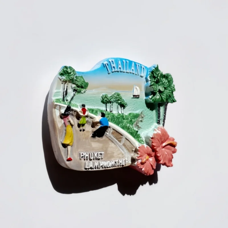 تايلاند، جزيرة فوكيت، تسجيل الدخول للتصوير الفوتوغرافي لمشاهير الإنترنت، ملصقات الثلاجة المغناطيسية، الهدايا التذكارية السياحية، خط السواحل #2