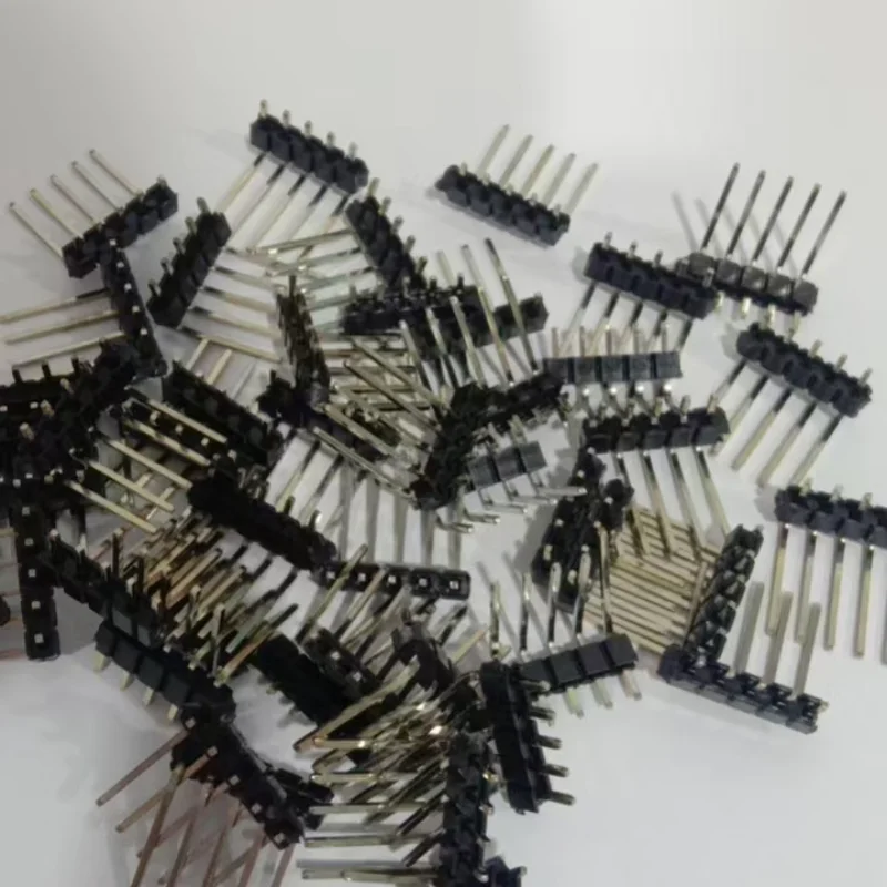 100PCS 2.54MM Pin Header Right Angle (90°)  2P 3P 4P 5P