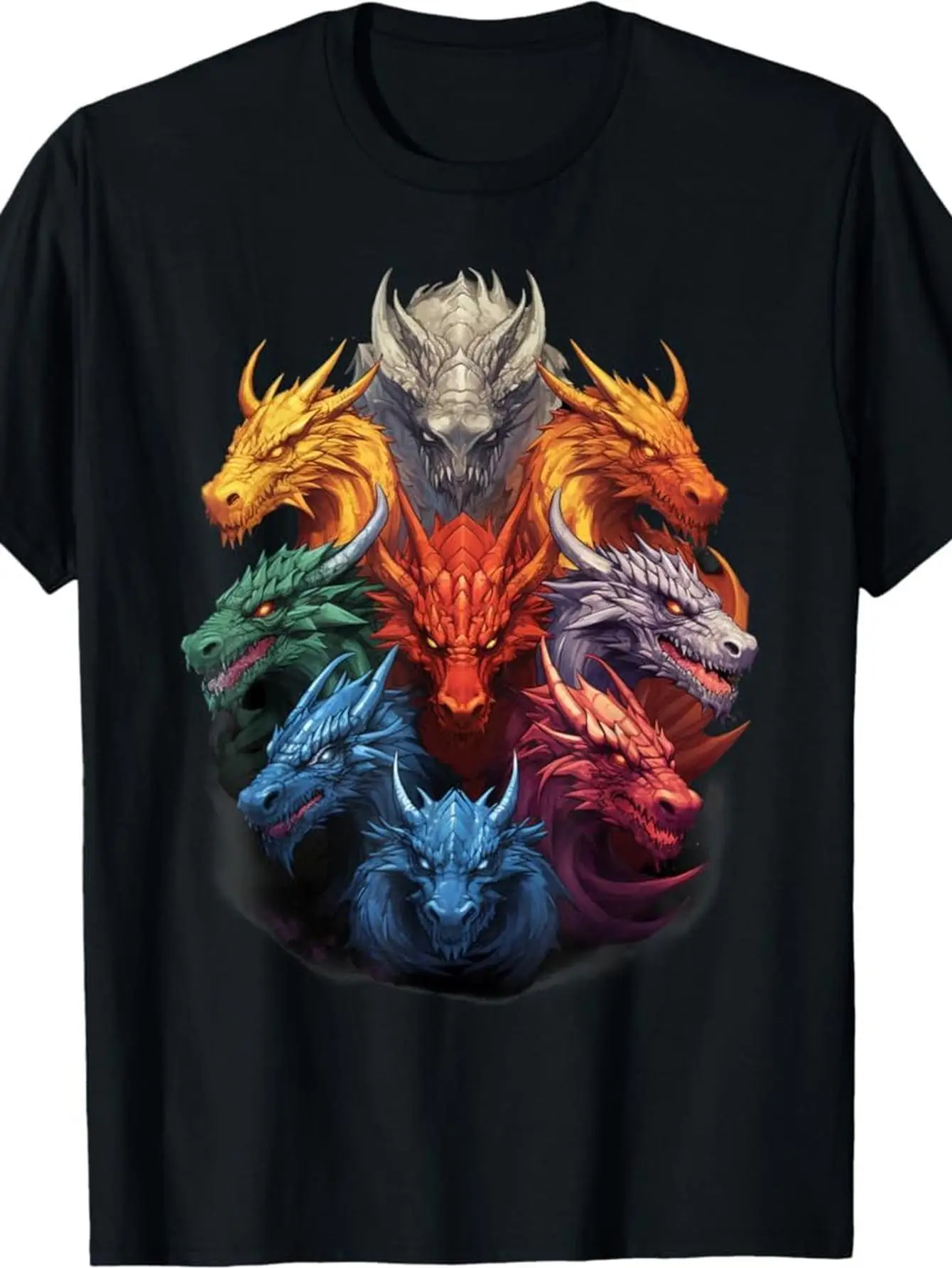 حار 3D الطباعة عارضة أنشطة الشارع الرجال النساء الكبار الأطفال الصيف تي شيرت البوليستر المراهقين التنين الرسم الخيال التنين #2