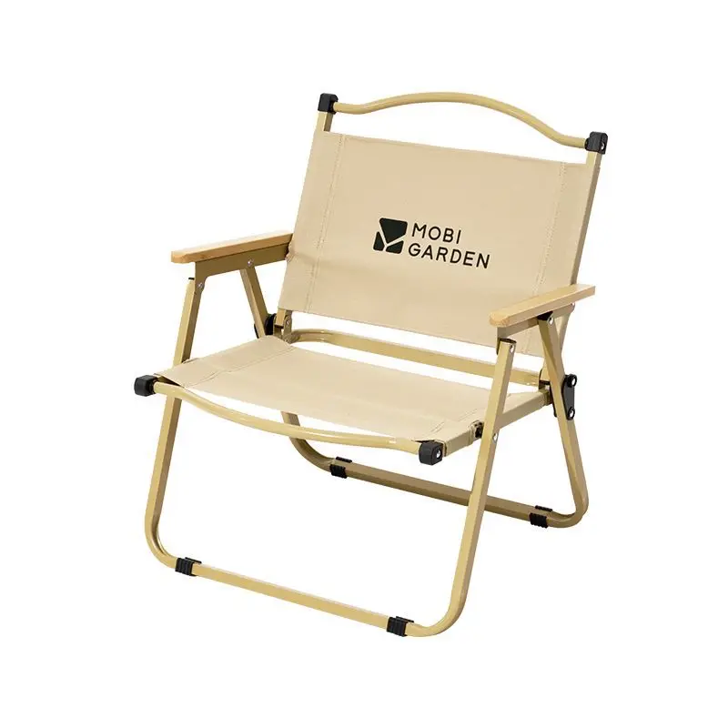 

Mountain and River Iron Folding Chair Outdoor Leisure Fishing Kermit Chair Camping Light Iron Back Chair