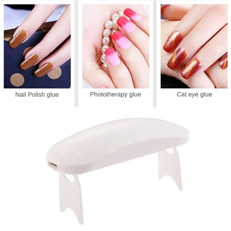 Lâmpada portátil do secador do prego, Luz LED UV para cura todo o polonês do gel, USB Recarregável, Máquina de Manicure Quick Dry, Nail Art Tools