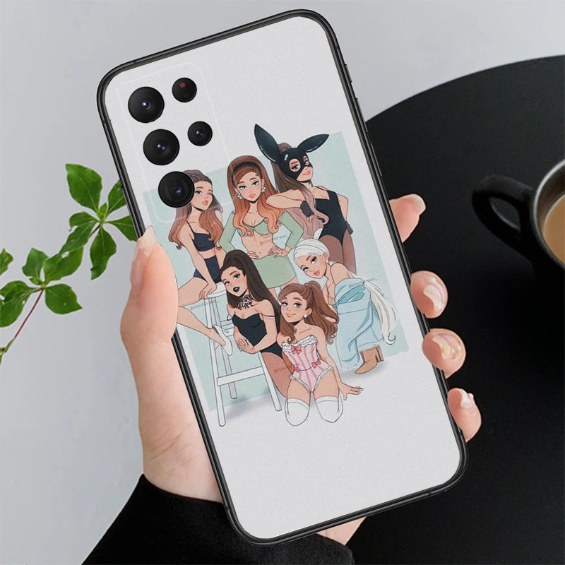 Phone Case For Samsung A73 A13 A14 A32 A71 A33 A52 A53 A72 A51 A22 A23 A34 A54 A52 Singer Pop star Ariana grande Shell