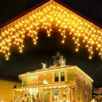 5M Tenda Gelato Led String Light Droop 0.4/0.5/0.6m Vacanze di Natale Ghirlande Faiy Xmas Party Garden Stage Decorativo Led